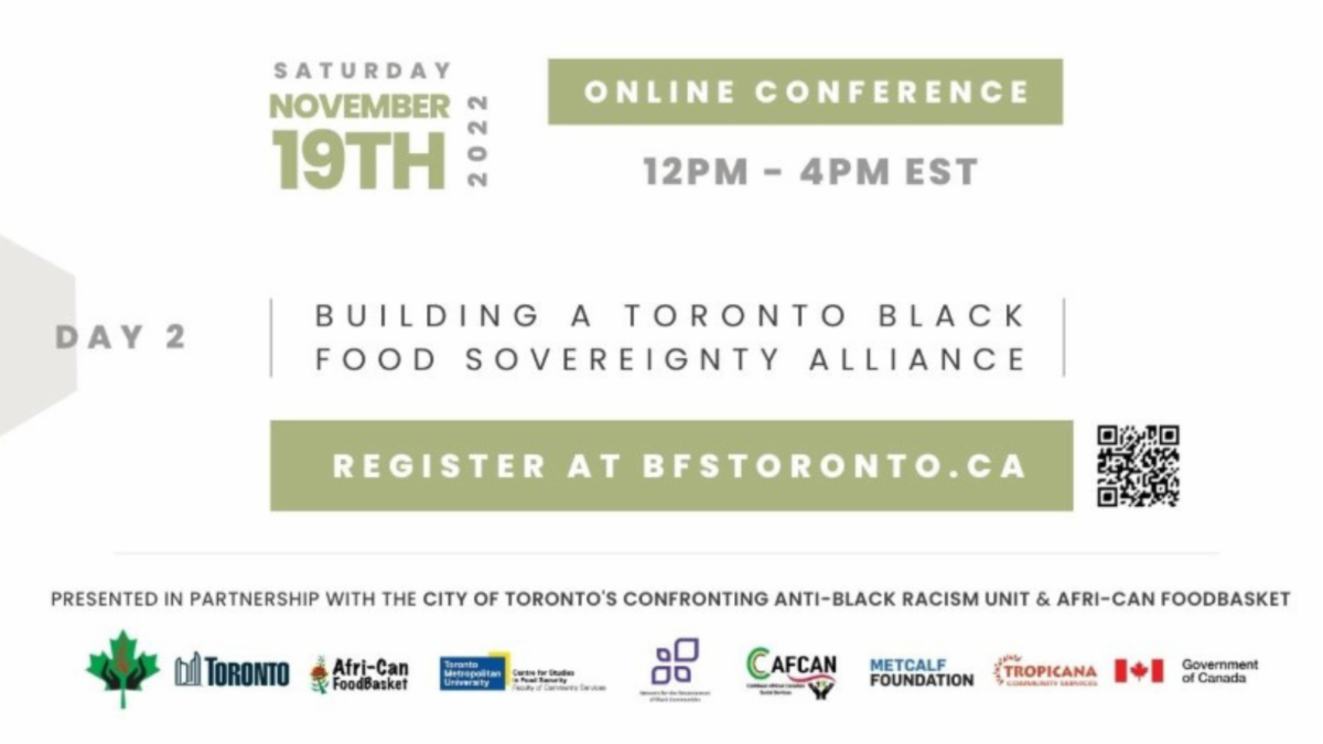Black Food Sovereignty Toronto Community Conversations